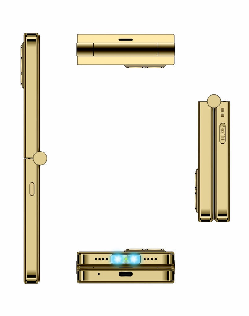 Folding Phone With Free Earbuds