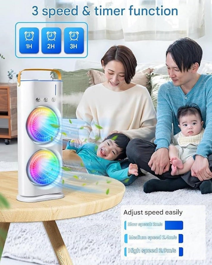 Portable Tower Mist Spray Cooling Air Fan (35%Off)