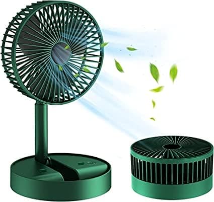 Folding Fan With Power Bank & Led Light (50%OFF)