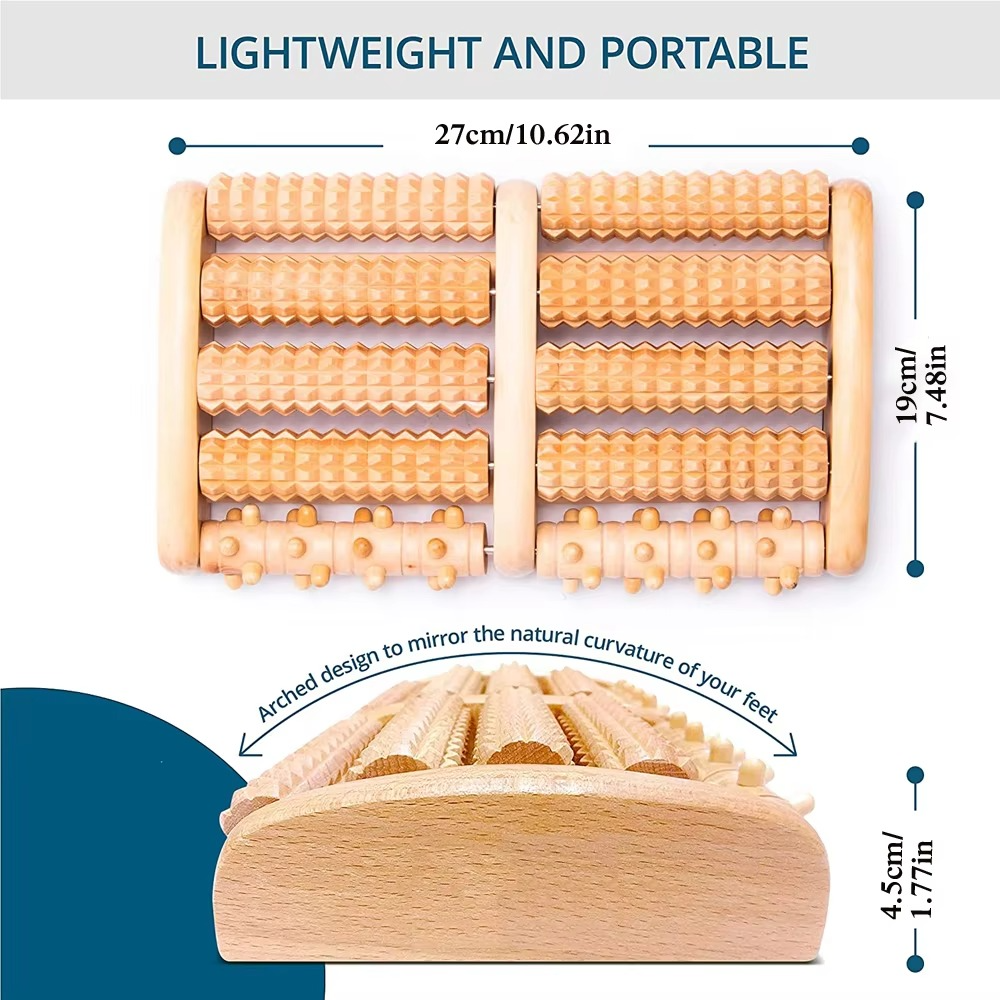 Manual Wooden Roller Massager