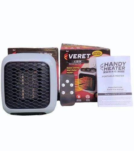 Handy Heater 800watts Wall Mounted Outlet Small Space Heater With Adjustable Thermostat