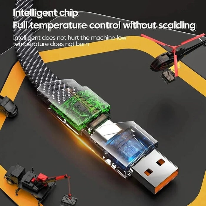 4 in 1 USB Charging Cable  PD 65W 27W Fast Charging