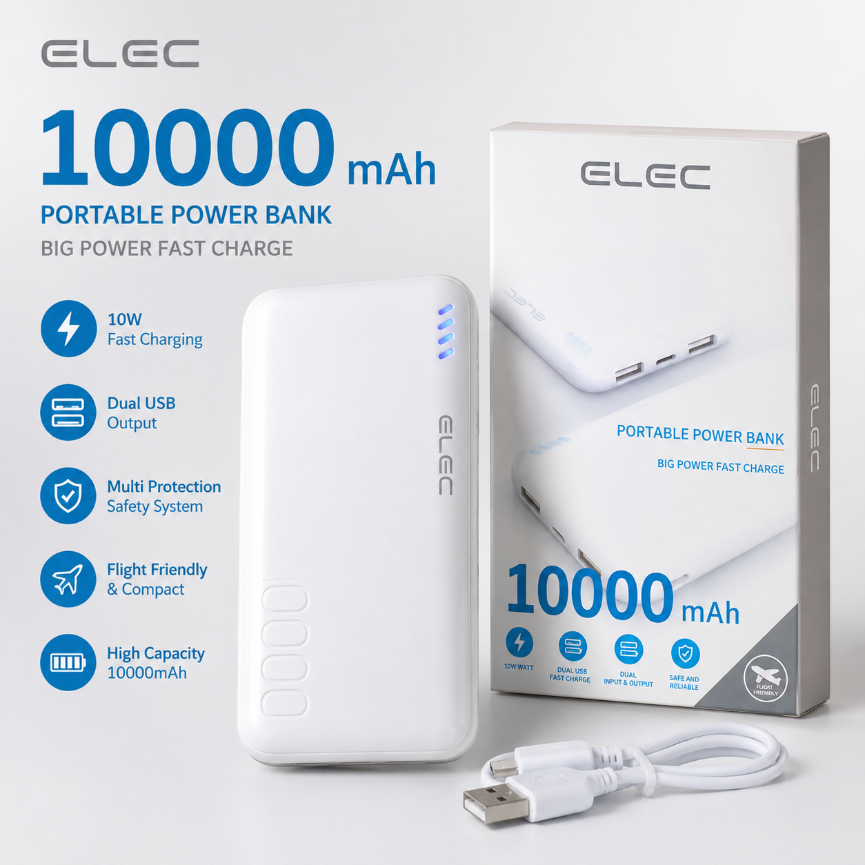 ELEC 10000-mAh FAST CHARGING POWER BANK-1995