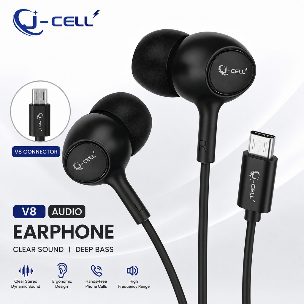 J-CELL J-460/461  Wired Earphone – Clear Sound & Deep Bass | Rs-1190