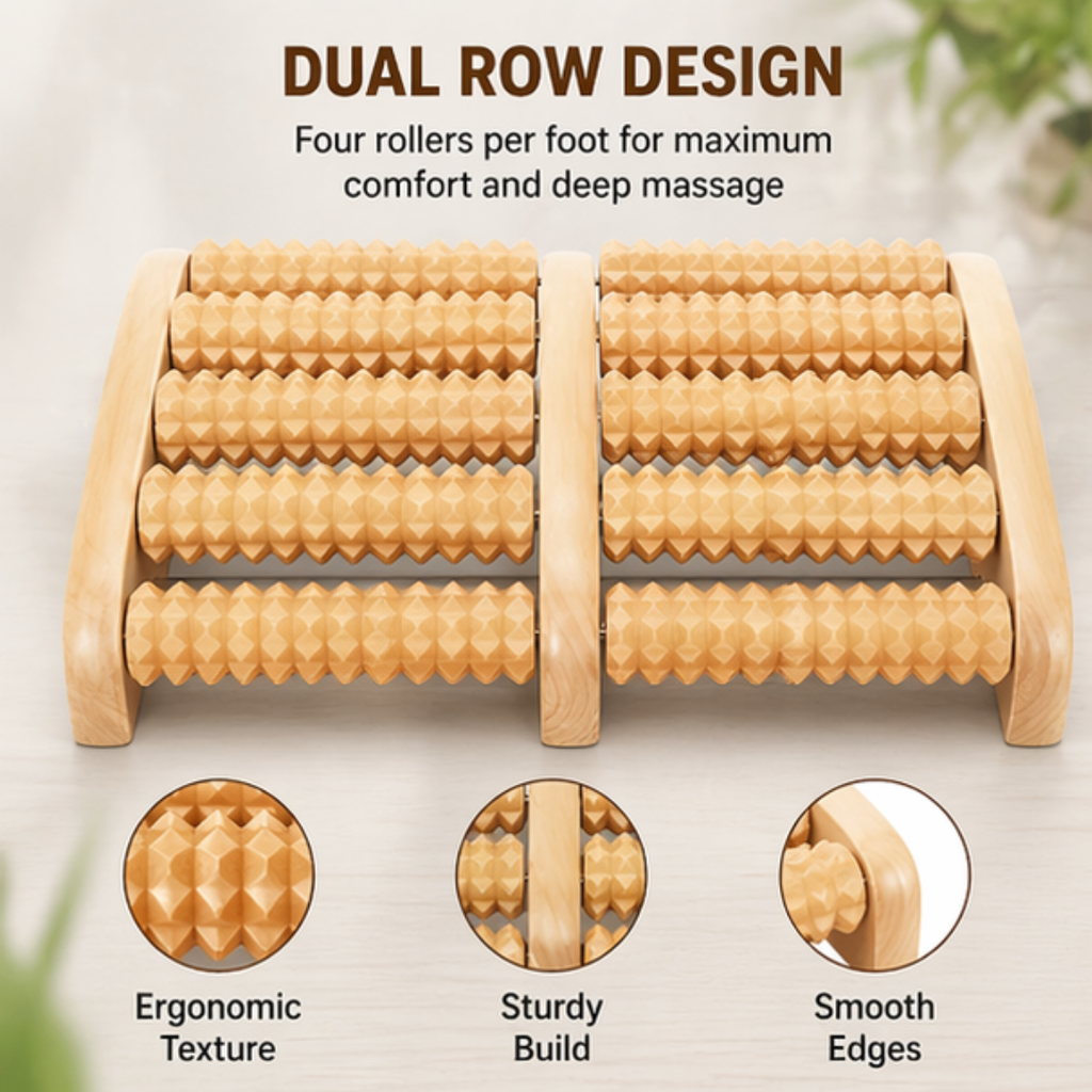 Wooden Foot Massager- High Quality-1000