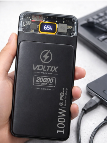 Voltix 20000Mah Power bank With 4in1 Cable-2300