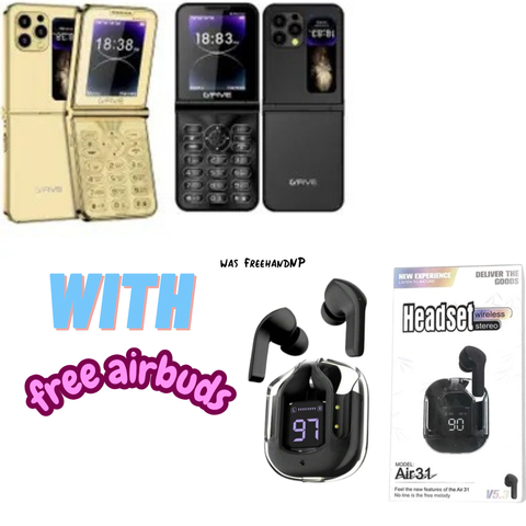Folding Phone With Free Earbuds